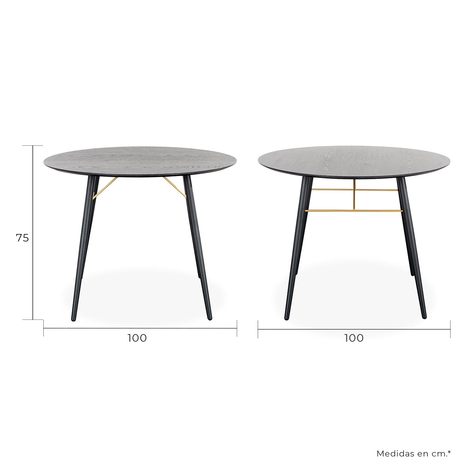 Mesa De Comedor Onno 100 - Negro