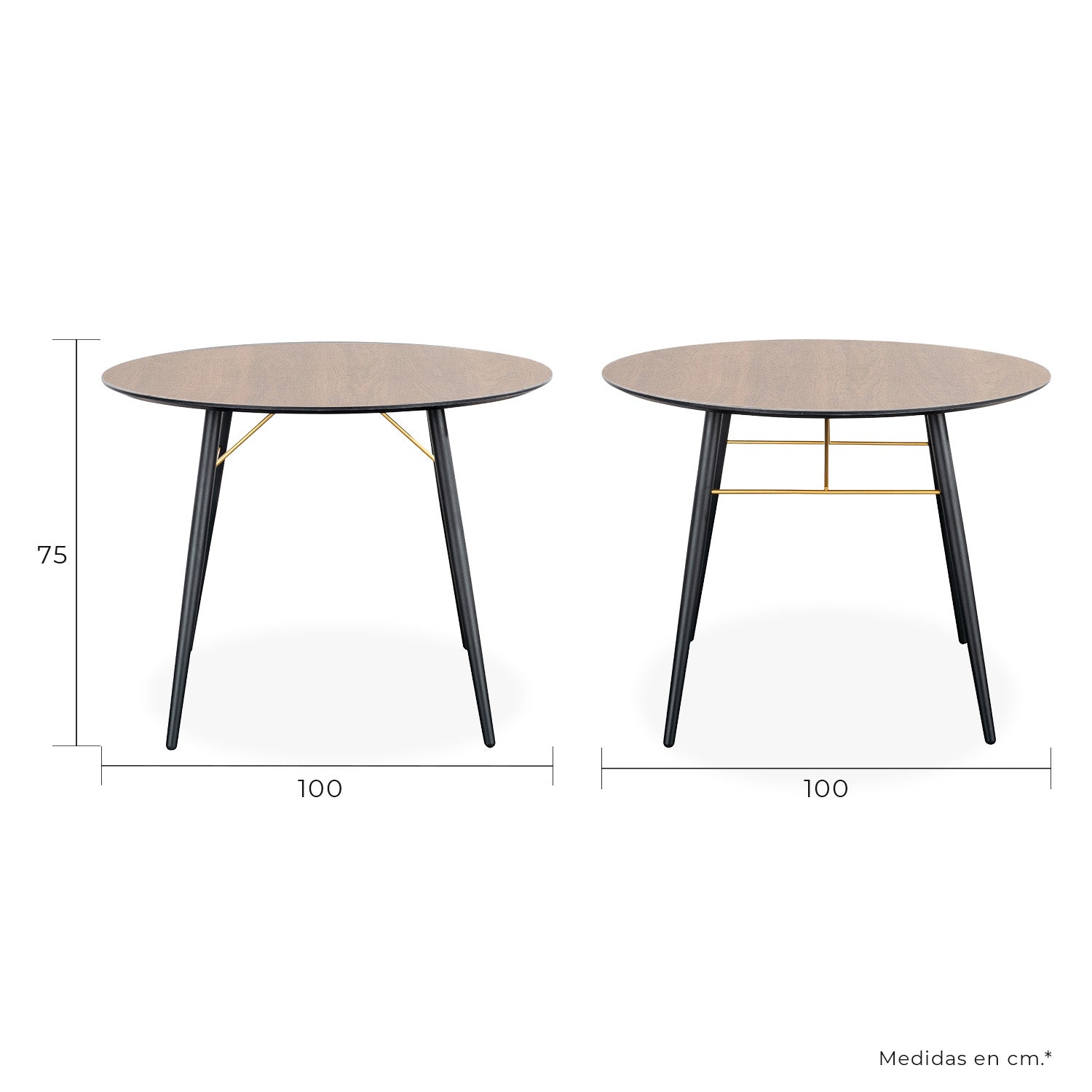 Mesa De Comedor Onno 100 - Negro
