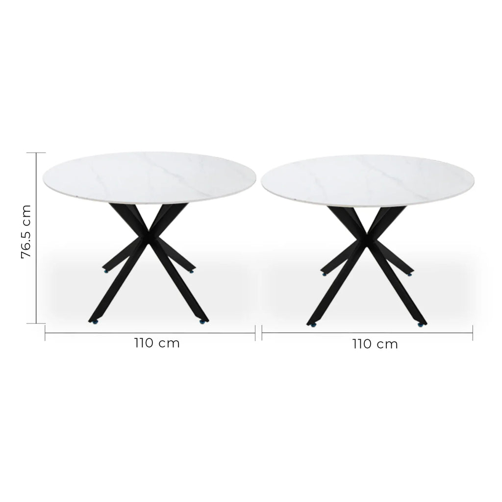 Mesa De Comedor 110 Alatri 1349 - Blanco