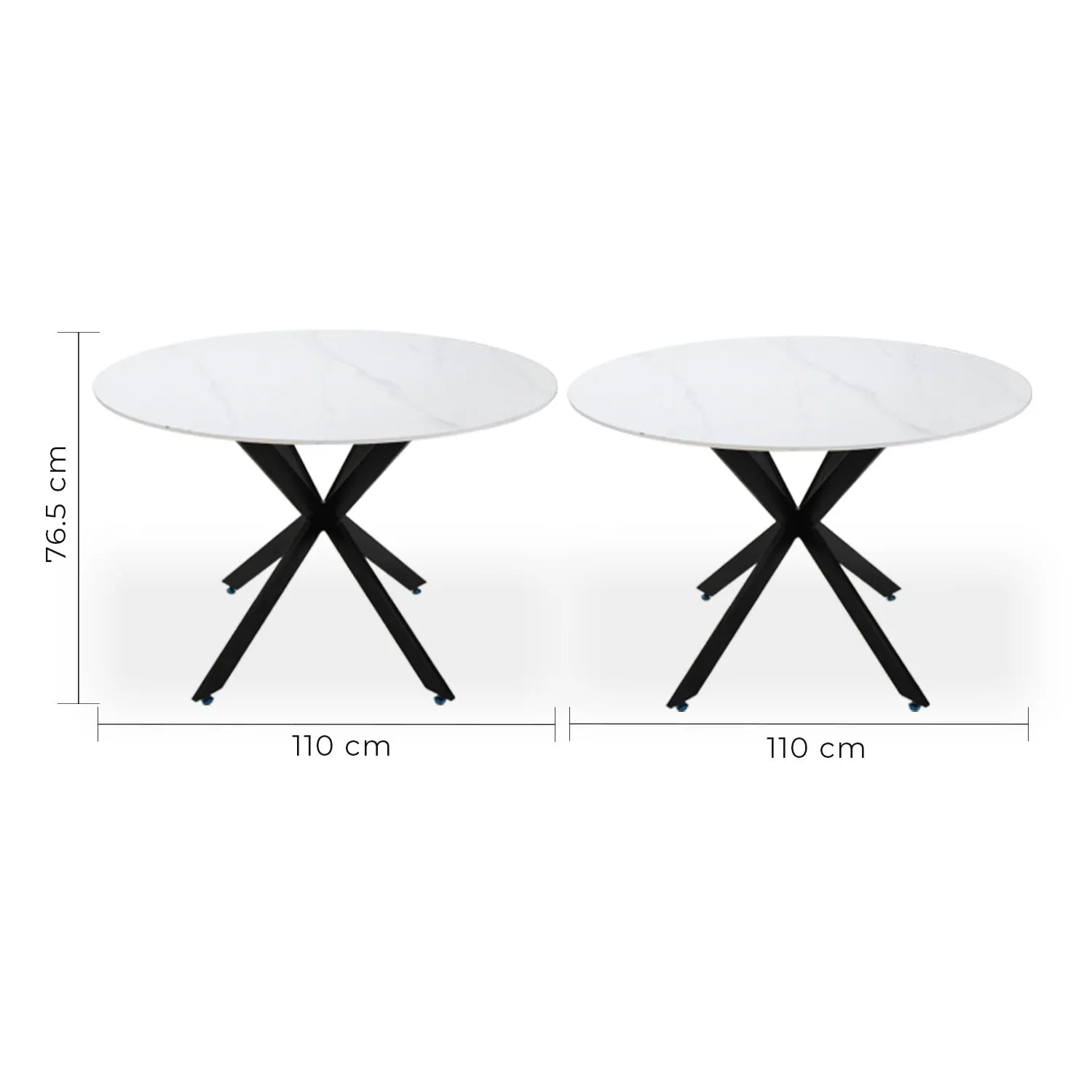 Mesa De Comedor 110 Alatri 1349 - Blanco
