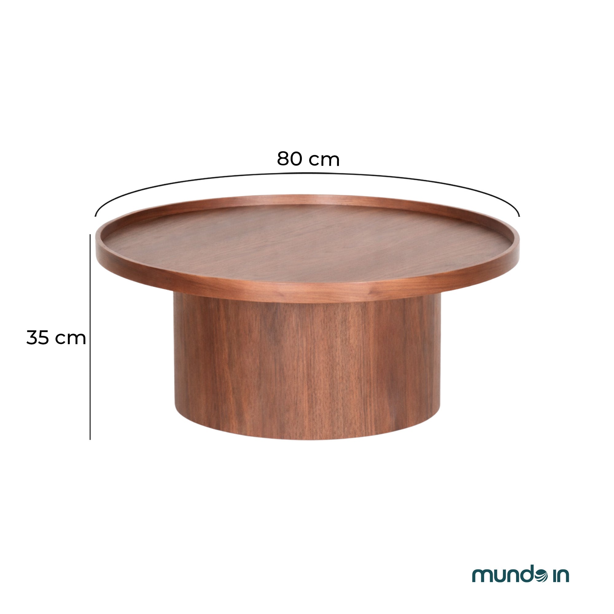 Mesa De Centro 80 Perak 5008 - Nogal