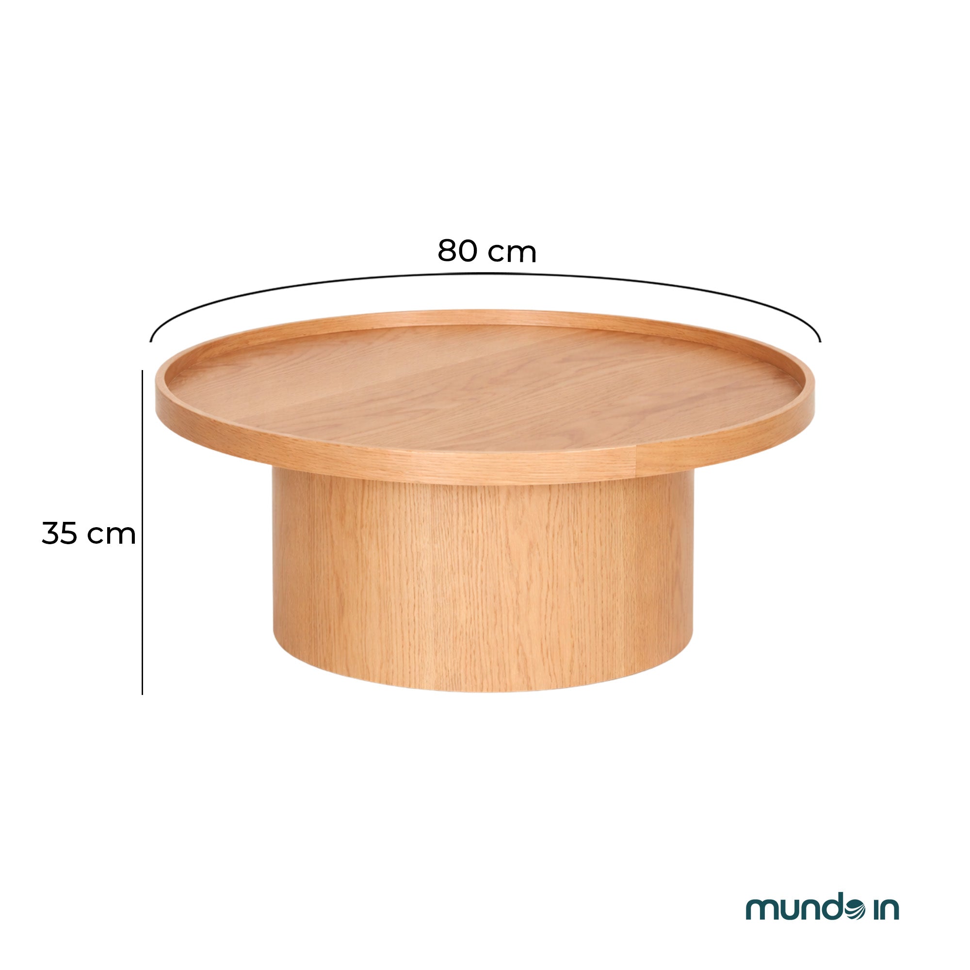 Mesa De Centro 80 Perak 5008 - Nogal