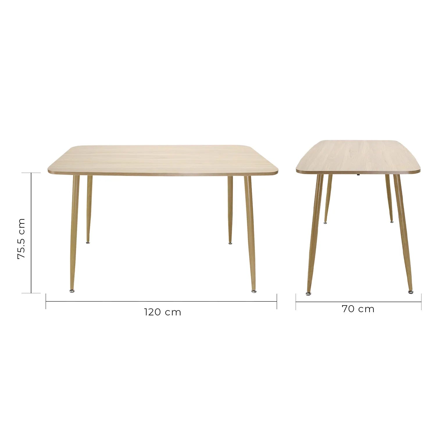 Mesa De Comedor 120X70 Murcia 1354 - Nogal