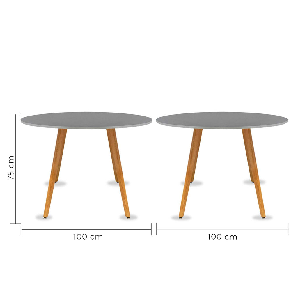 Mesa Frankfurt Circular 100 - Nogal