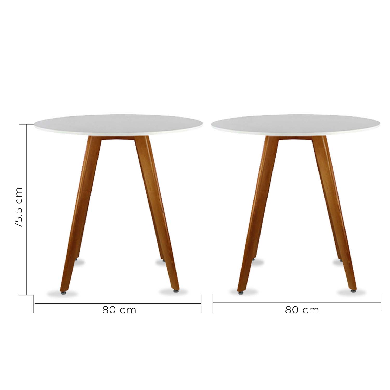 Mesa Frankfurt Circular 80 - Gris