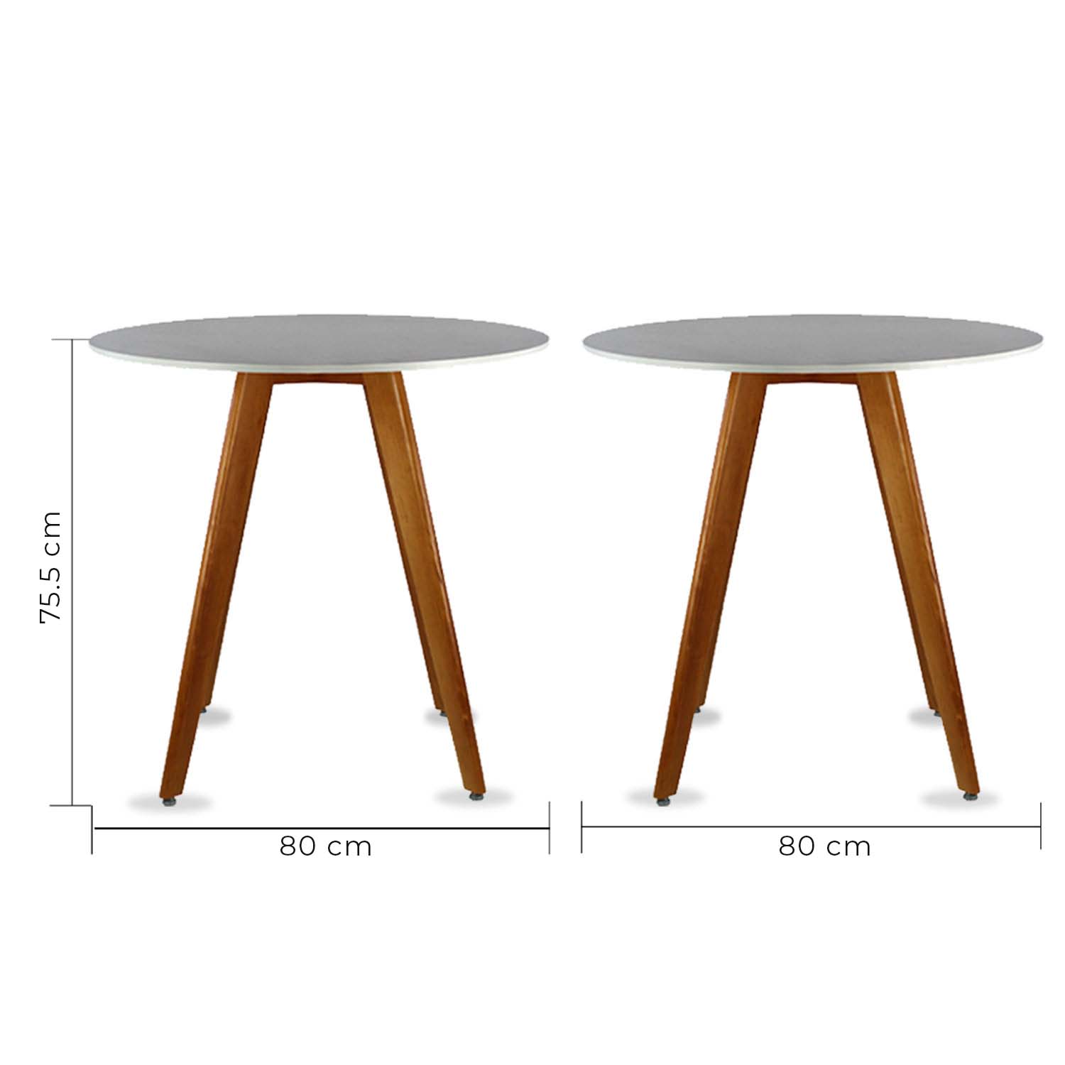 Mesa Frankfurt Circular 80 - Negro