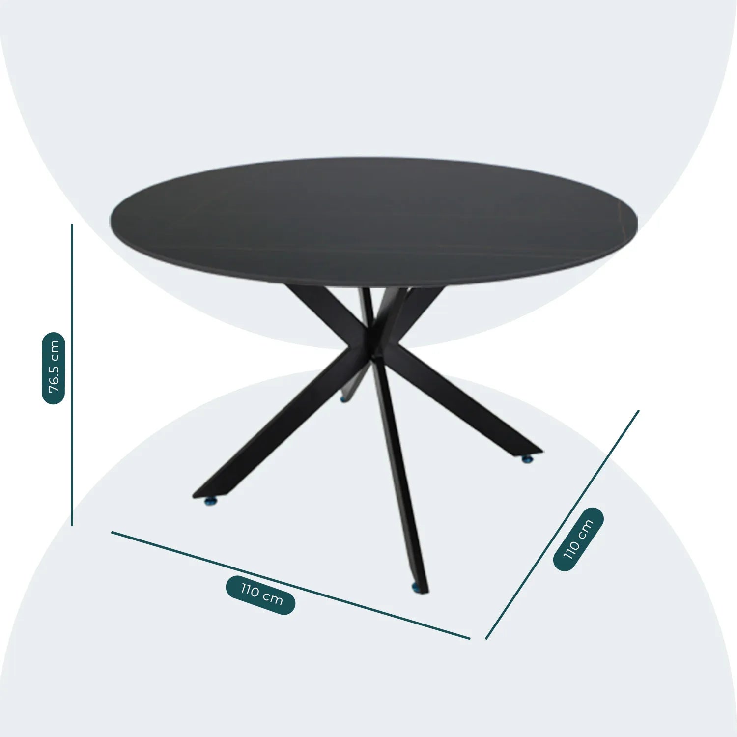 Mesa De Comedor 110 Alatri 1349 - Blanco