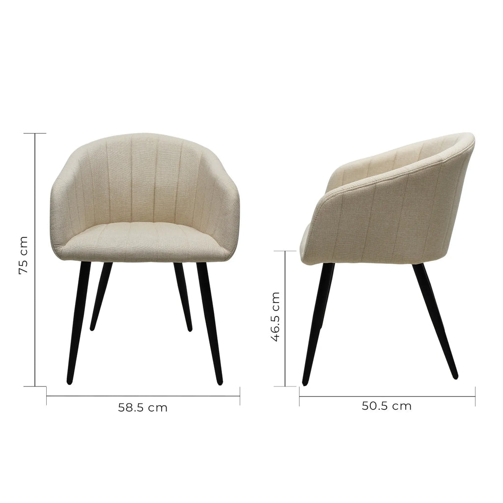 Silla Burgos S17 - Crema