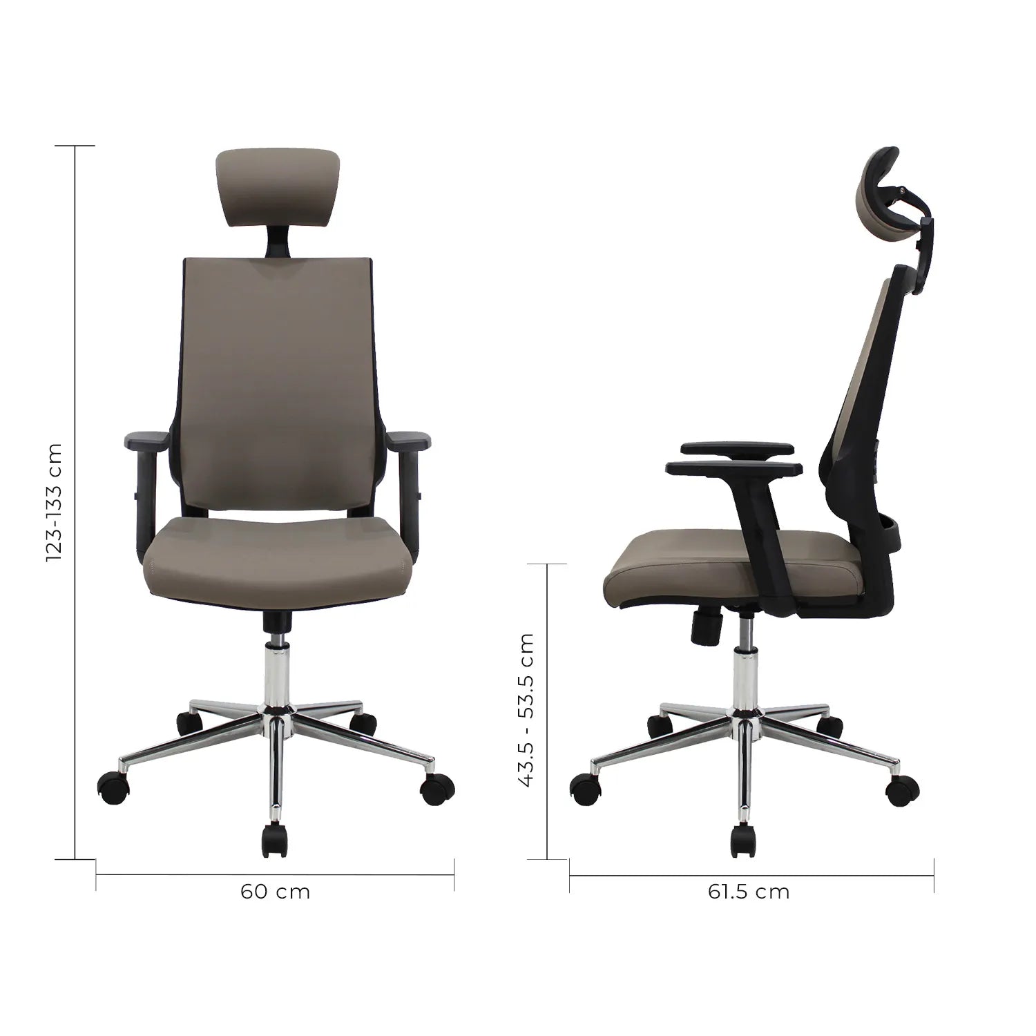 Silla Directiva Lugo Jm-530D Pu - Cafe
