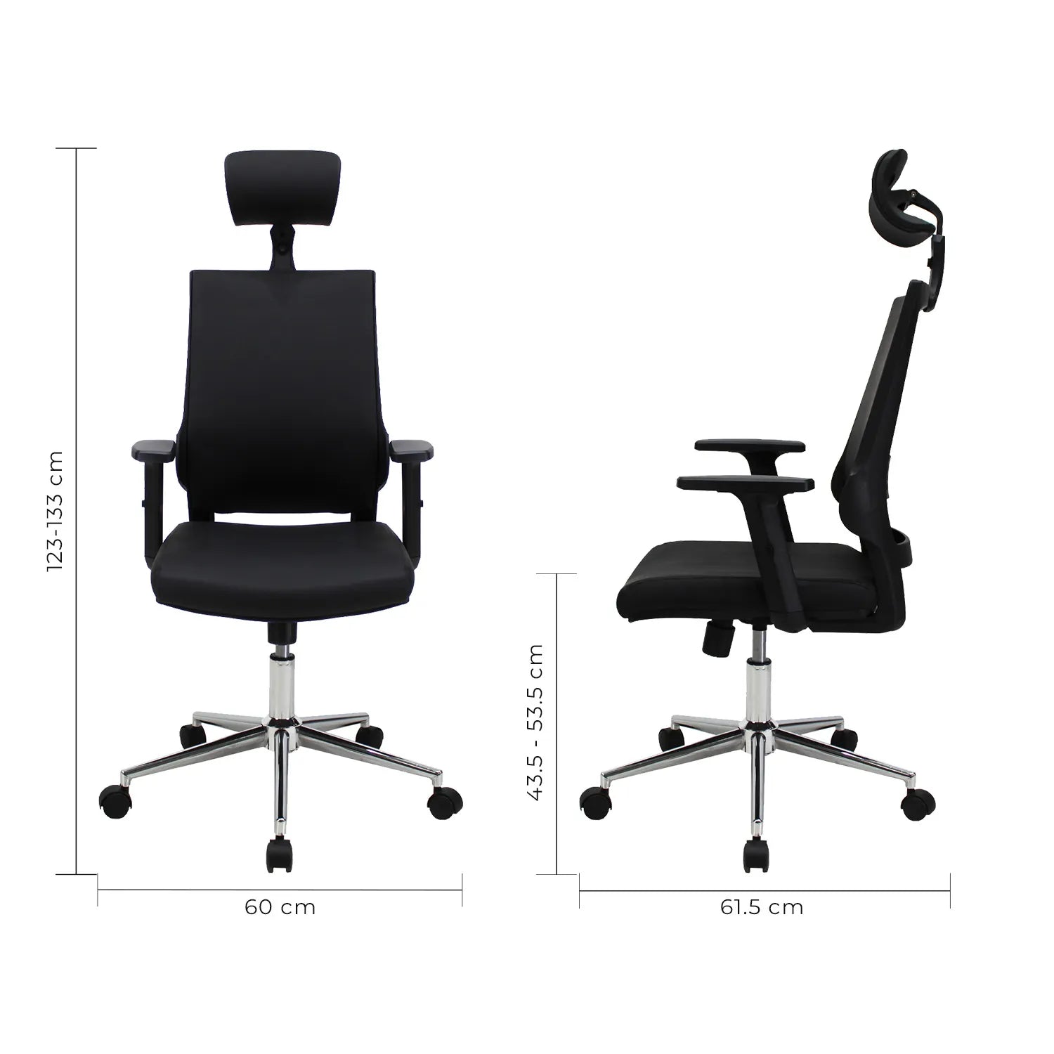 Silla Directiva Lugo Jm-530D Pu - Gris