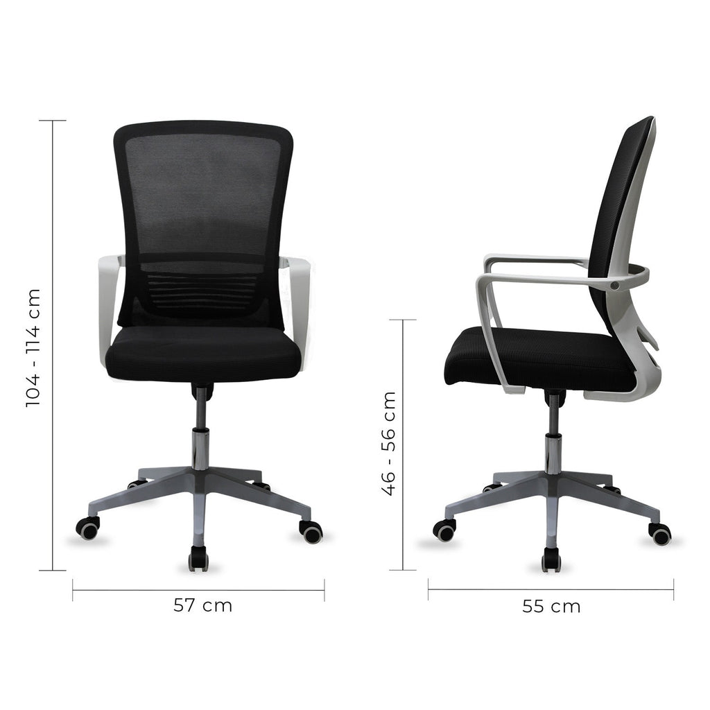 Silla Ejecutiva Cardona 249W Blanca - Negra