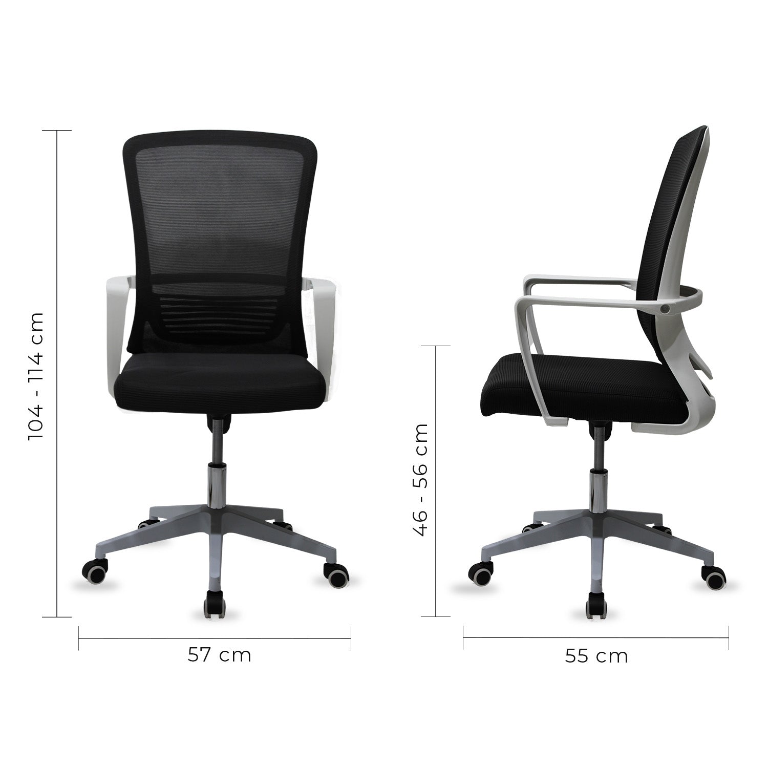 Silla Ejecutiva Cardona 249W Blanca - Negra