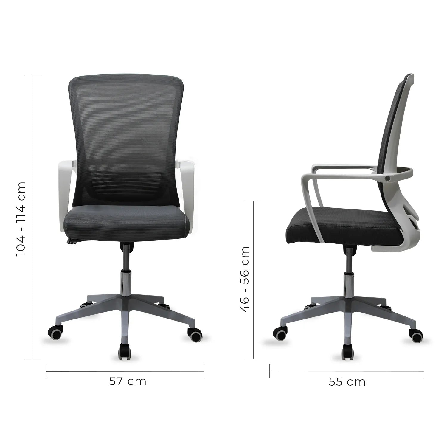 Silla Ejecutiva Cardona 249W Blanca - Negra