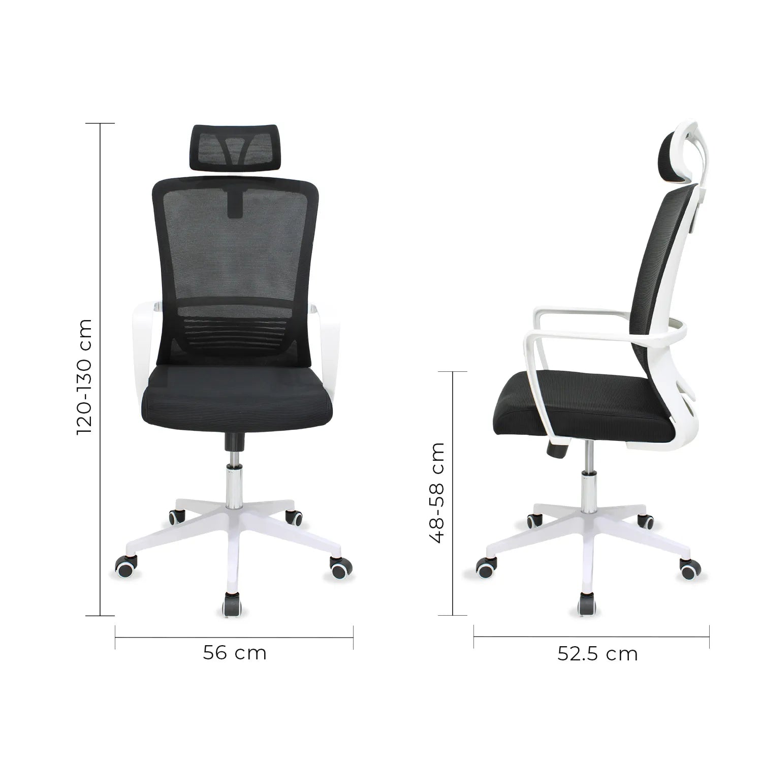 Silla Directiva Cardona 249Wa Blanca - Gris