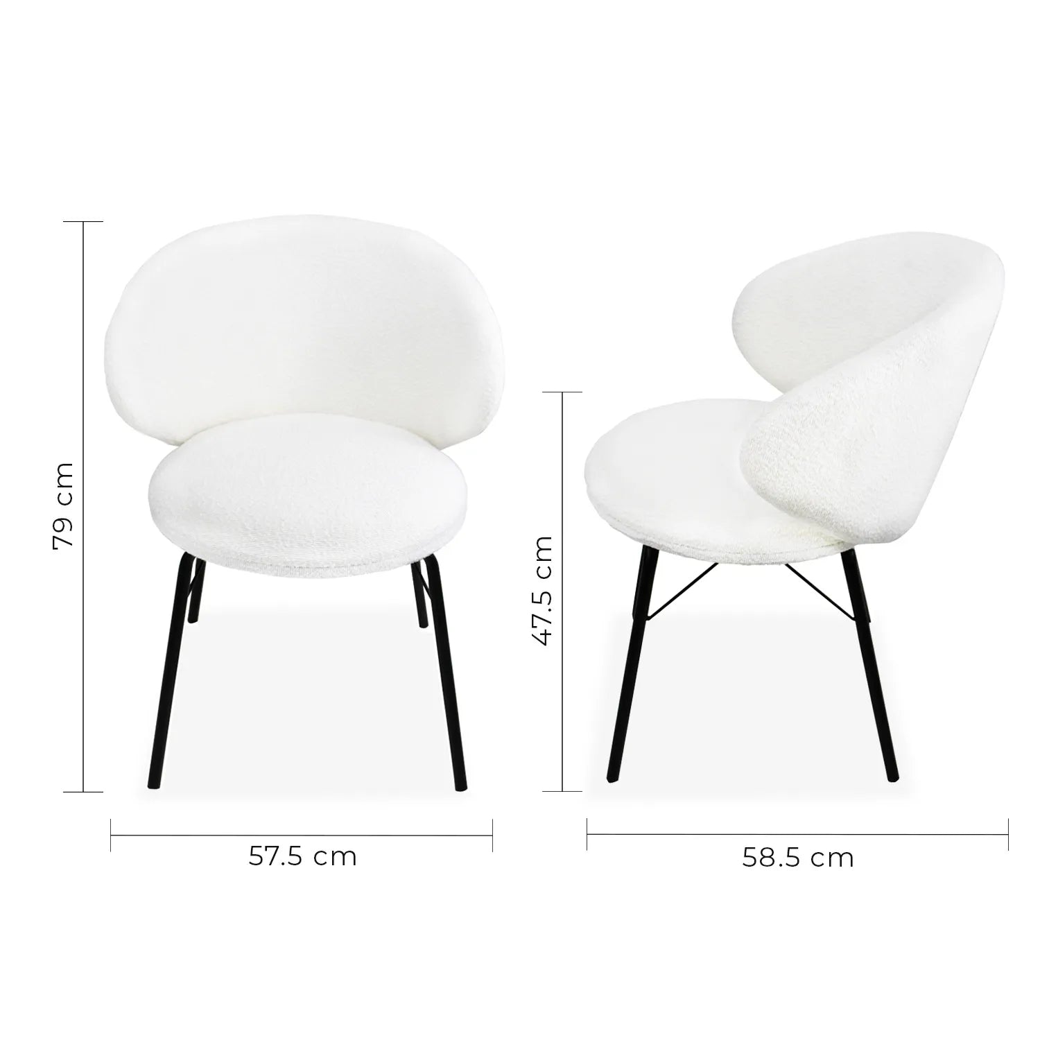 Silla De Comedor Tucson 9007 - Gris