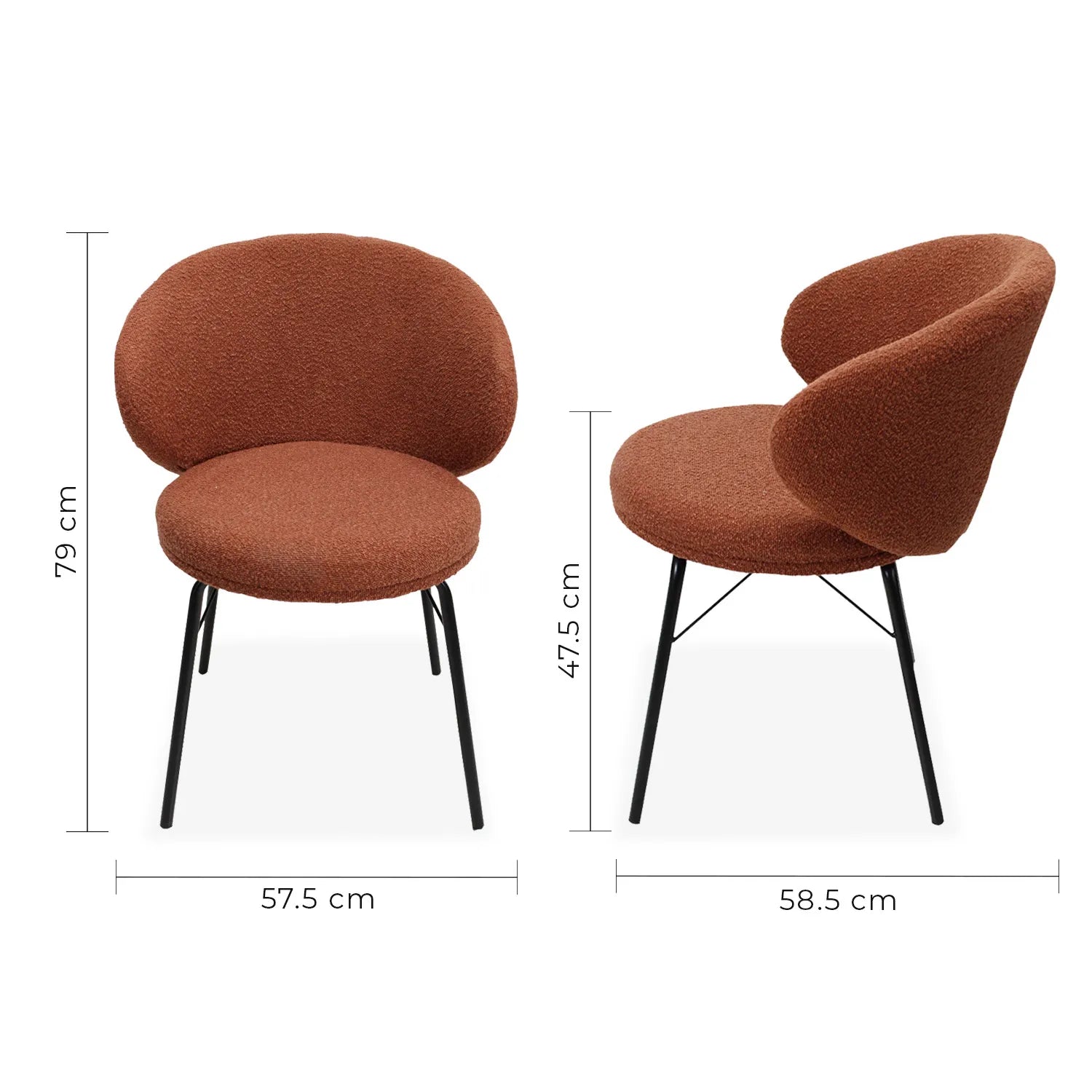 Silla De Comedor Tucson 9007 - Gris