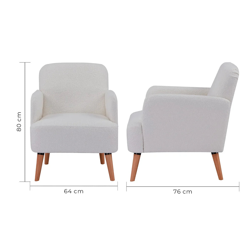 Sillon Terni L133 Blanco