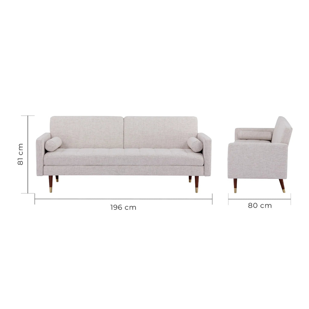 Sofa Cama Lecco L186 196X80X81 - Gris