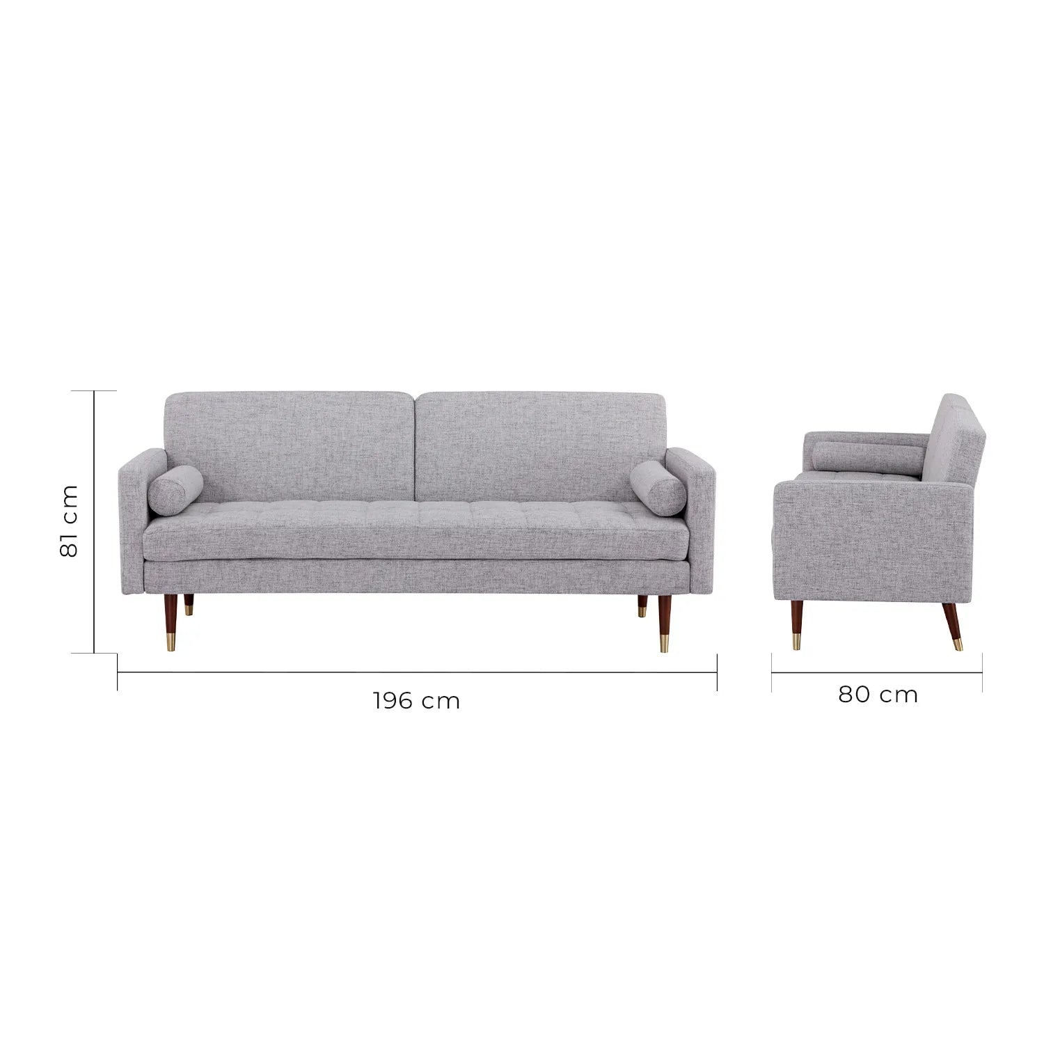 Sofa Cama Lecco L186 196X80X81 - Beige