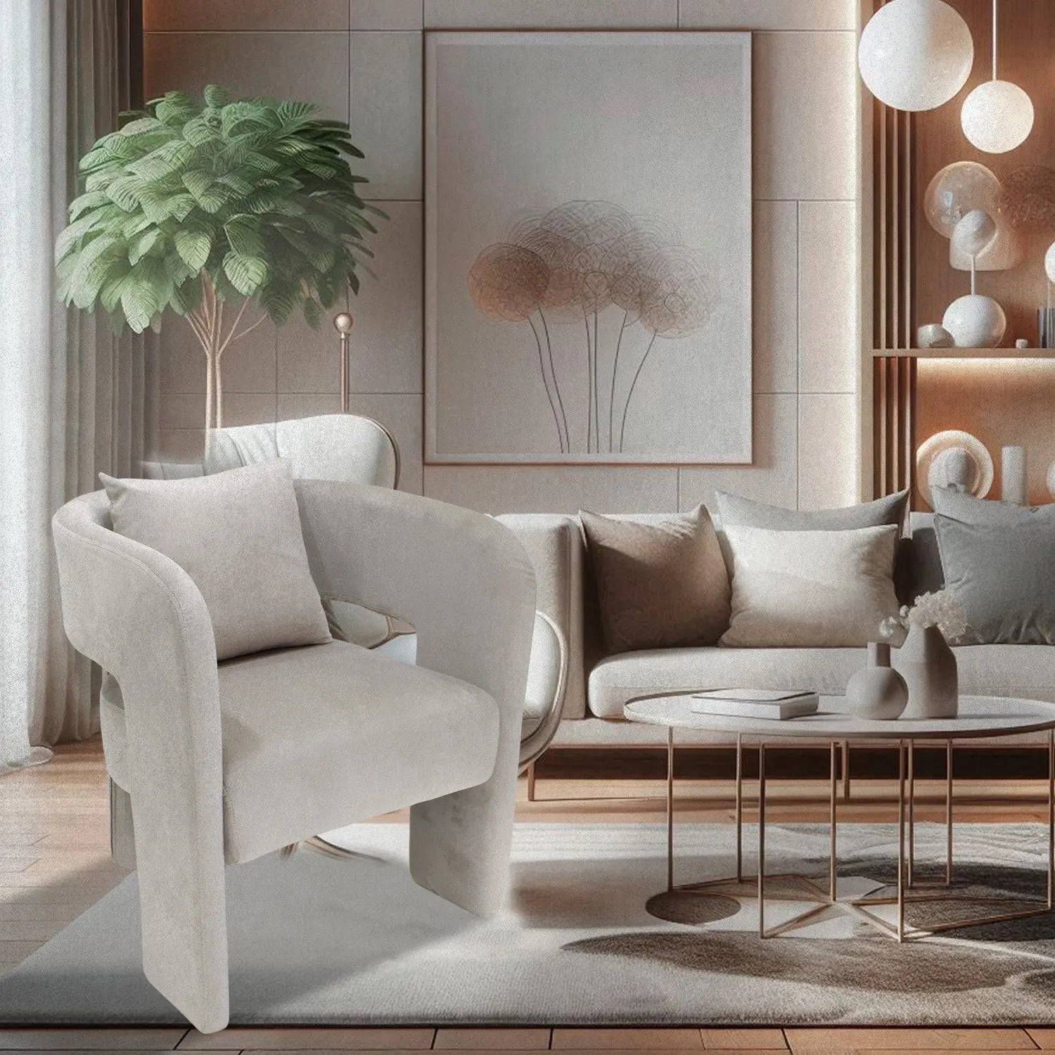 Sillon Lipari 366 Greige