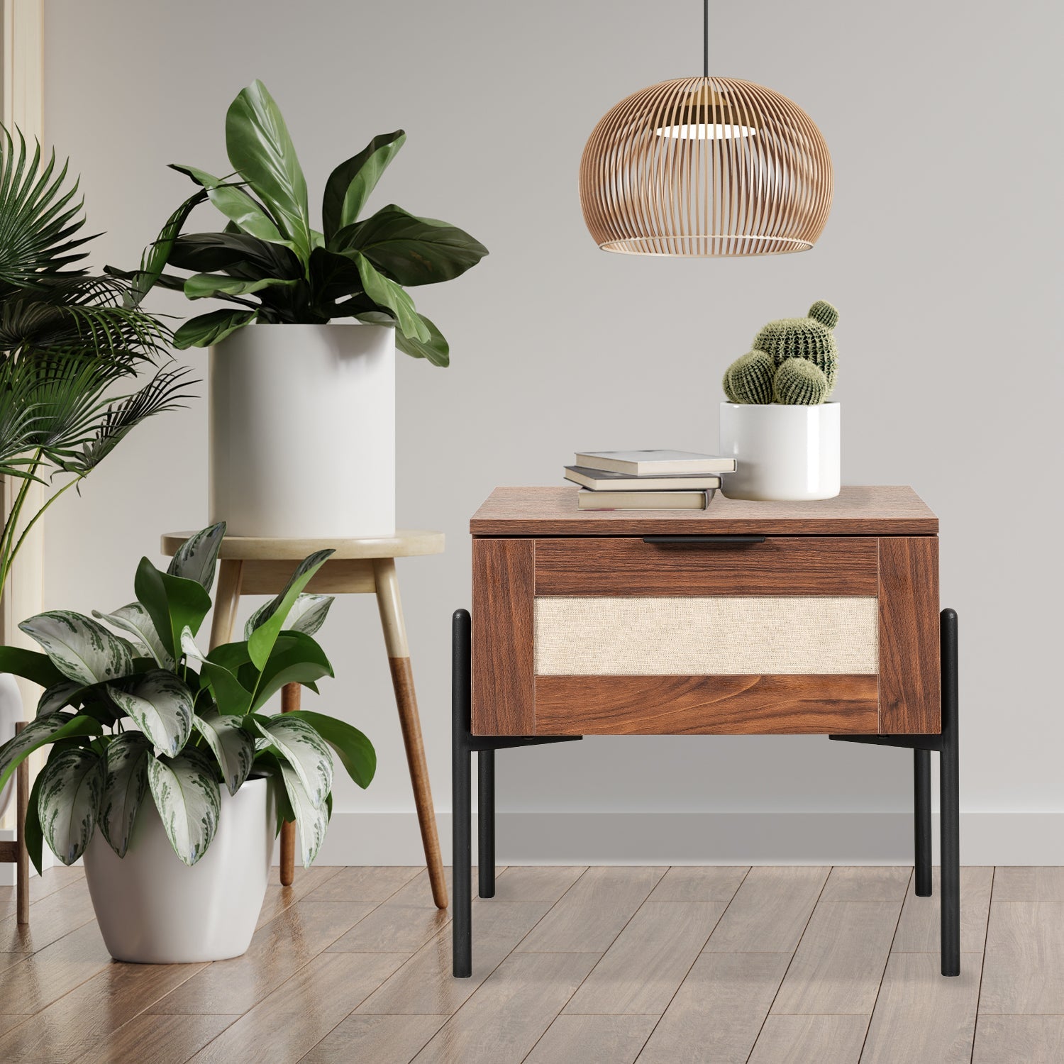 Buro Imperia 50X40 Negro Nogal