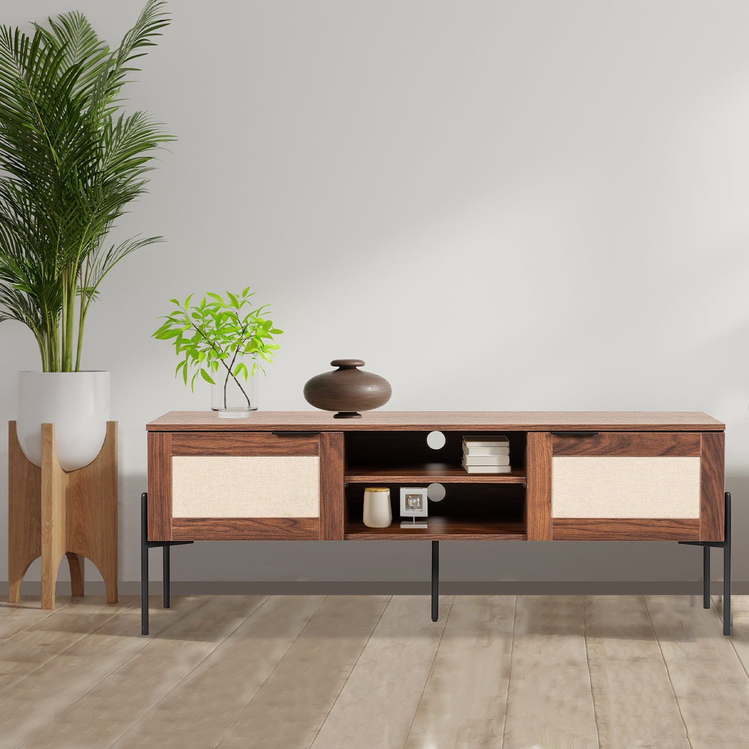 Mueble De Tv Imperia 150X40 Negro Noga