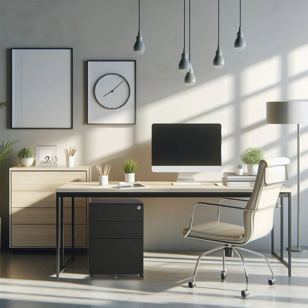 Archivero Metalico 2+1 2406 Sarre - Negro