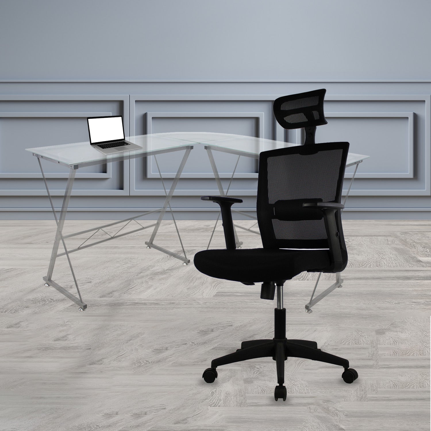 Silla Directiva Bilbao Jm-318 Mesh Ne