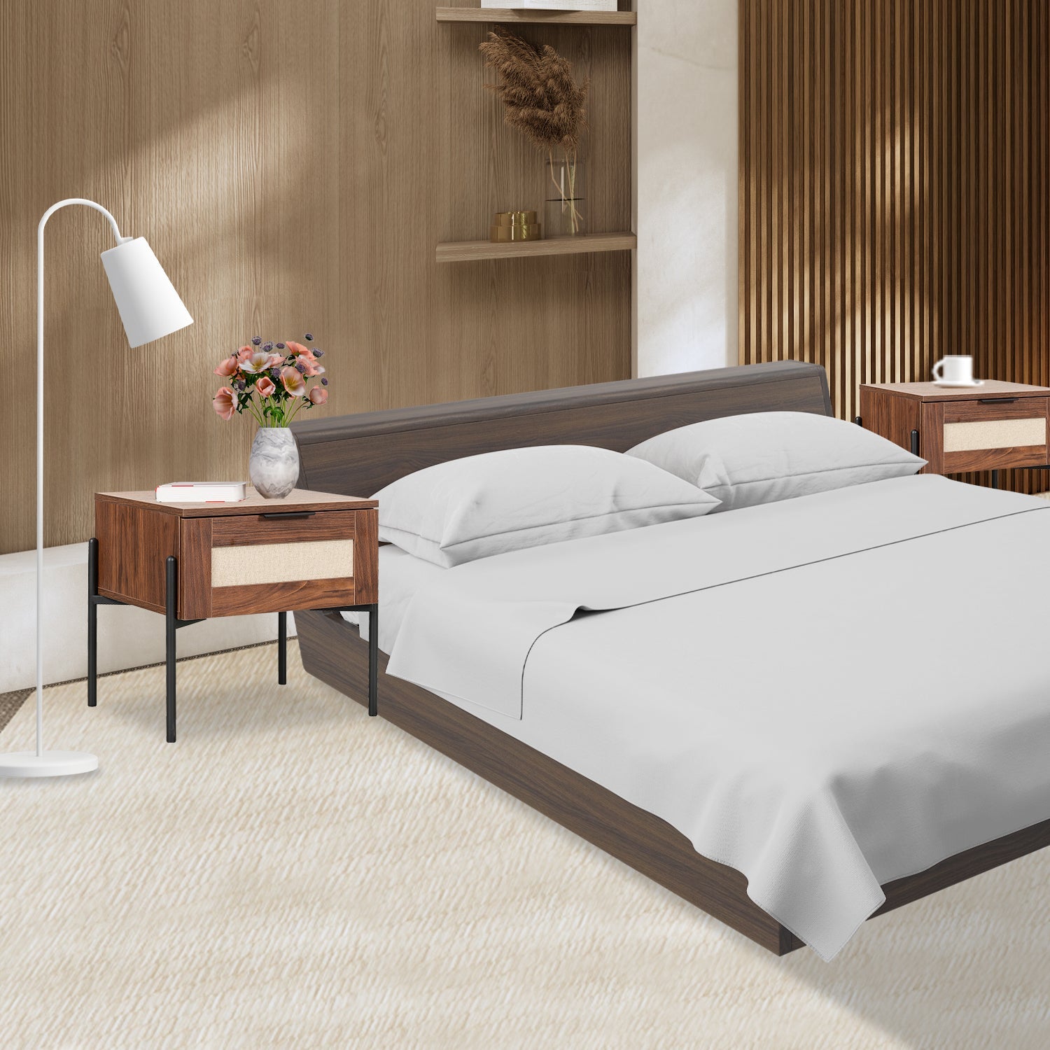 Buro Imperia 50X40 Negro Nogal