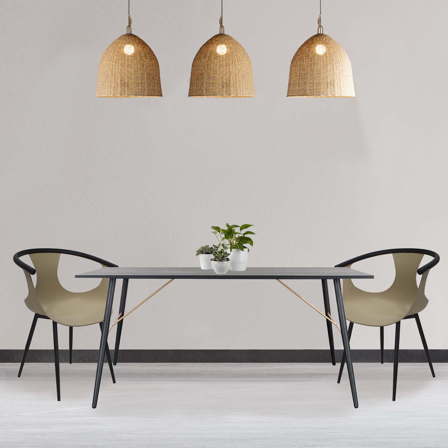 Mesa De Comedor Luxo 160X90 - Negro
