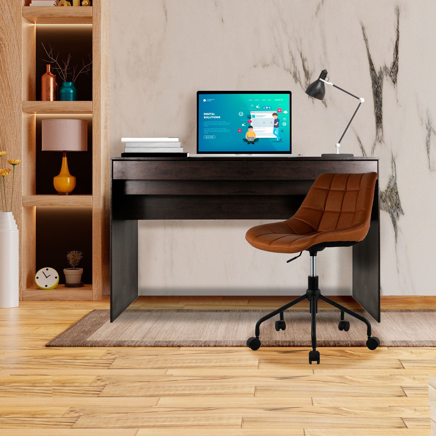 Escritorio Secretarial Jm-1194 Lindoia - Encino