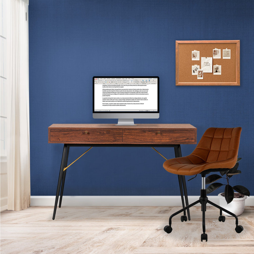 Escritorio Home Office Luxo 120X50 - Negro