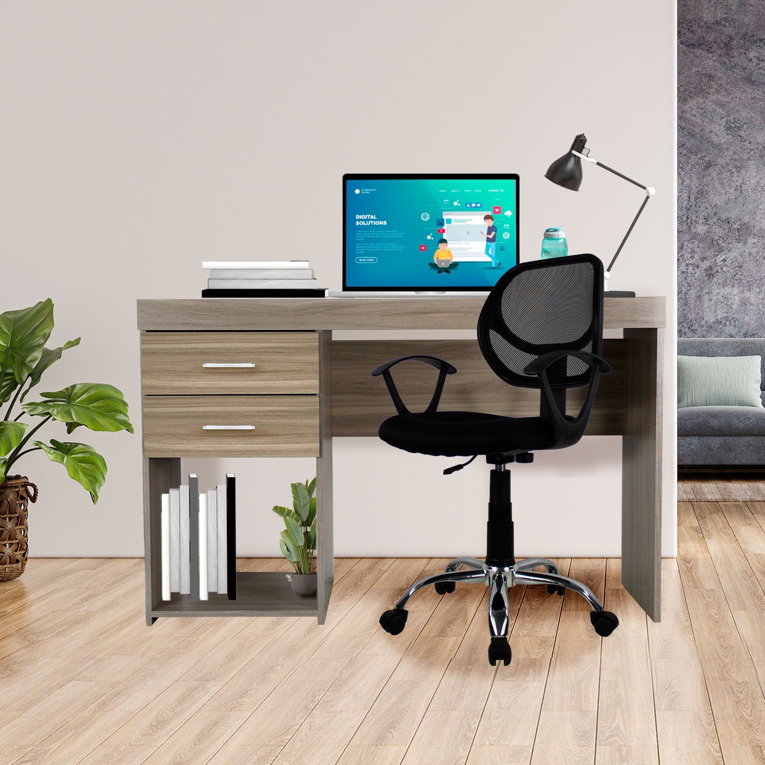 Escritorio Secretarial Jm-1171 Malta - Encino