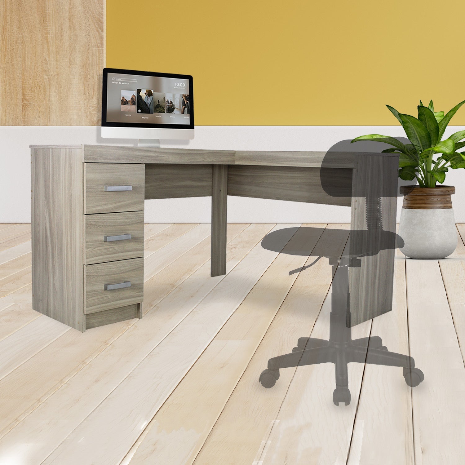 Escritorio Secretarial Jm-1184 Fenix 3C - Wengue