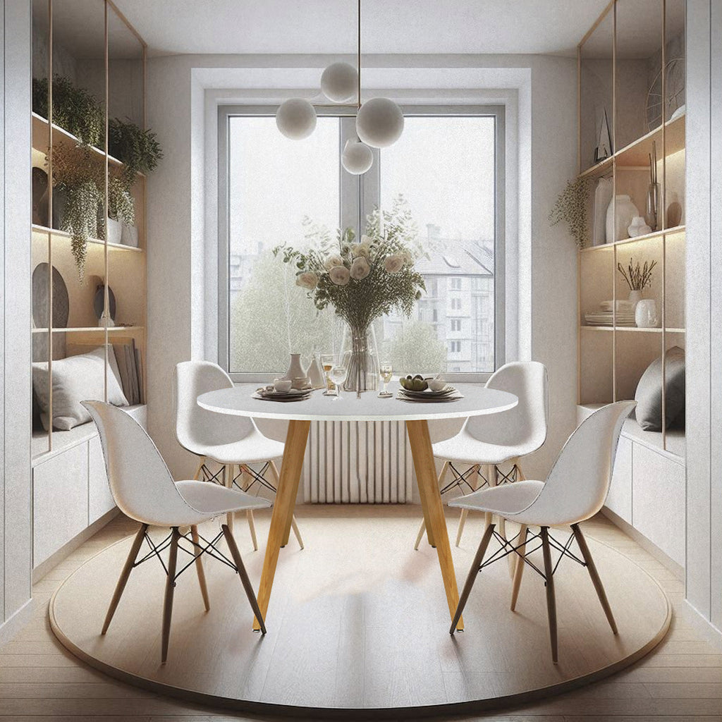 Mesa Frankfurt Circular 100 - Blanco