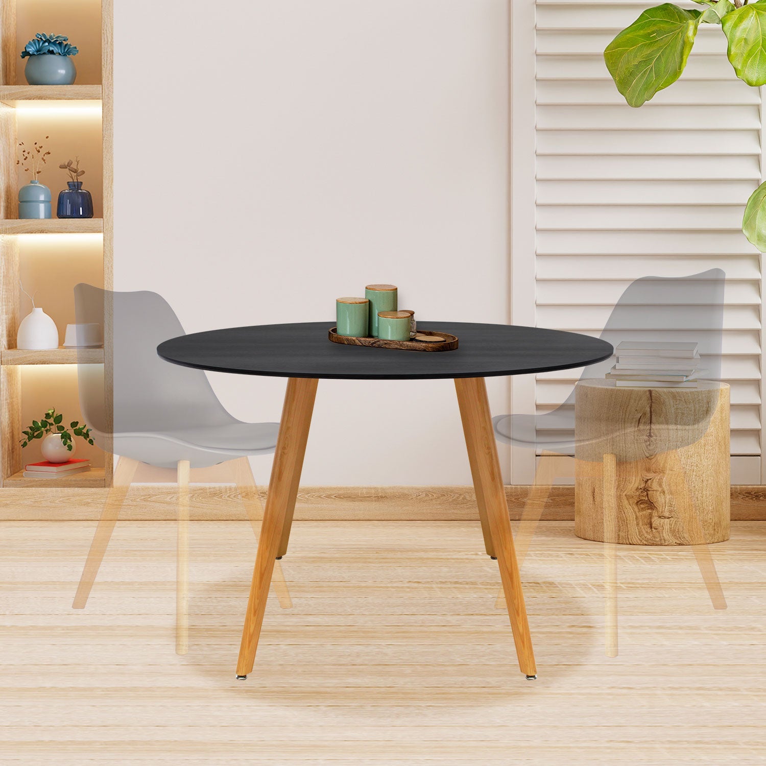 Mesa Frankfurt Circular 100 - Nogal
