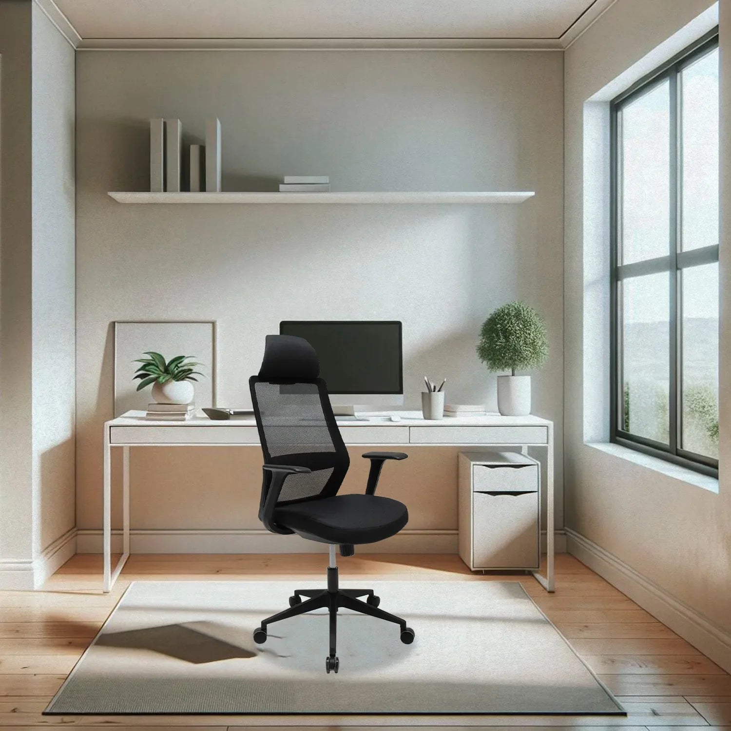 Silla Directiva Ruan 8323W Gris