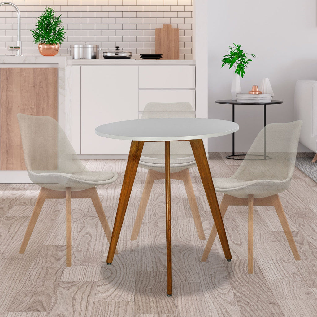 Mesa Frankfurt Circular 80 - Blanco