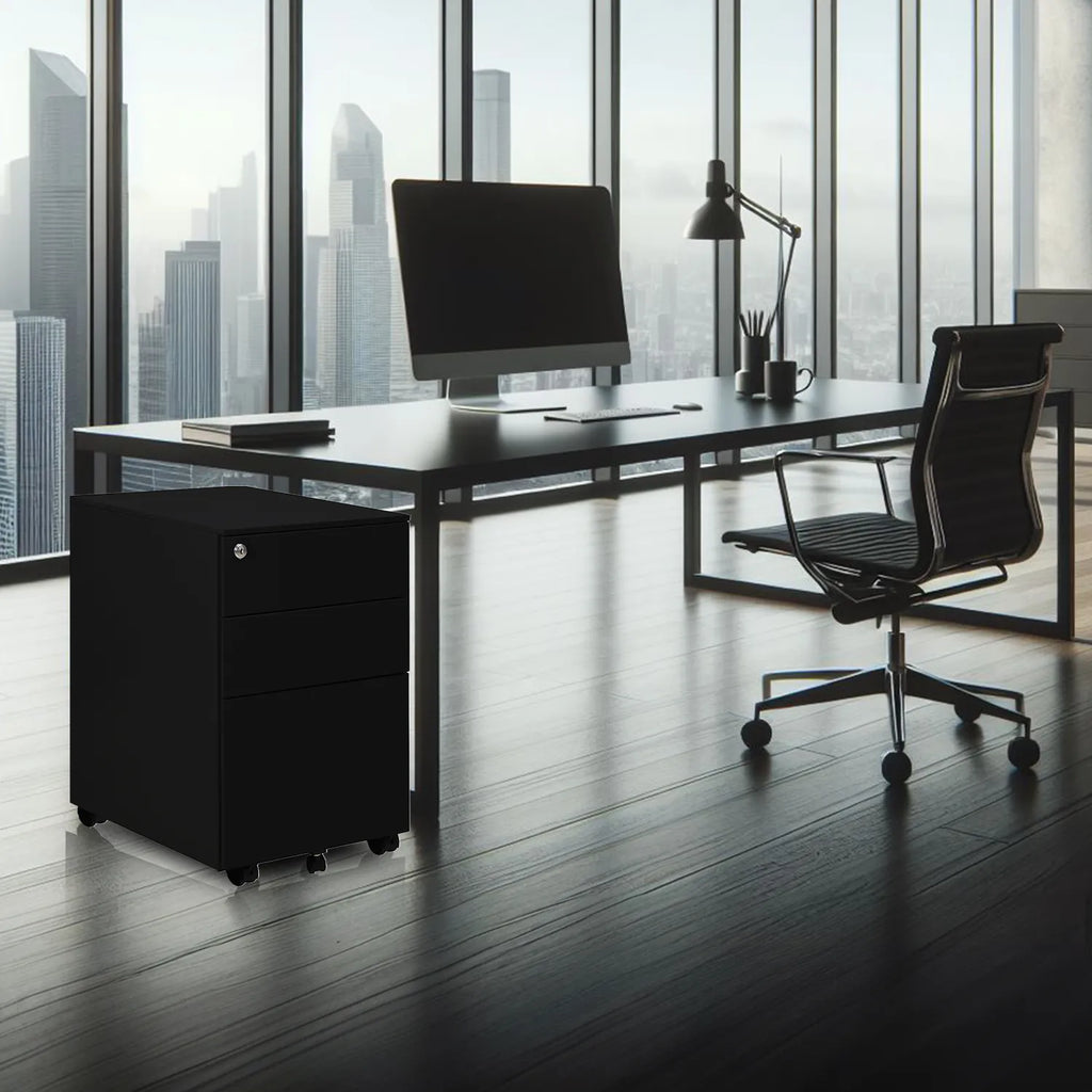 Archivero Metalico 2+1 2406 Sarre - Negro