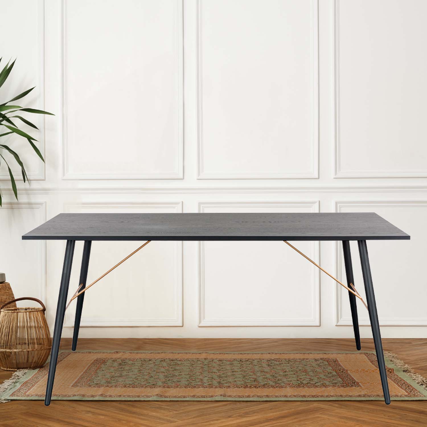 Mesa De Comedor Luxo 160X90 - Negro