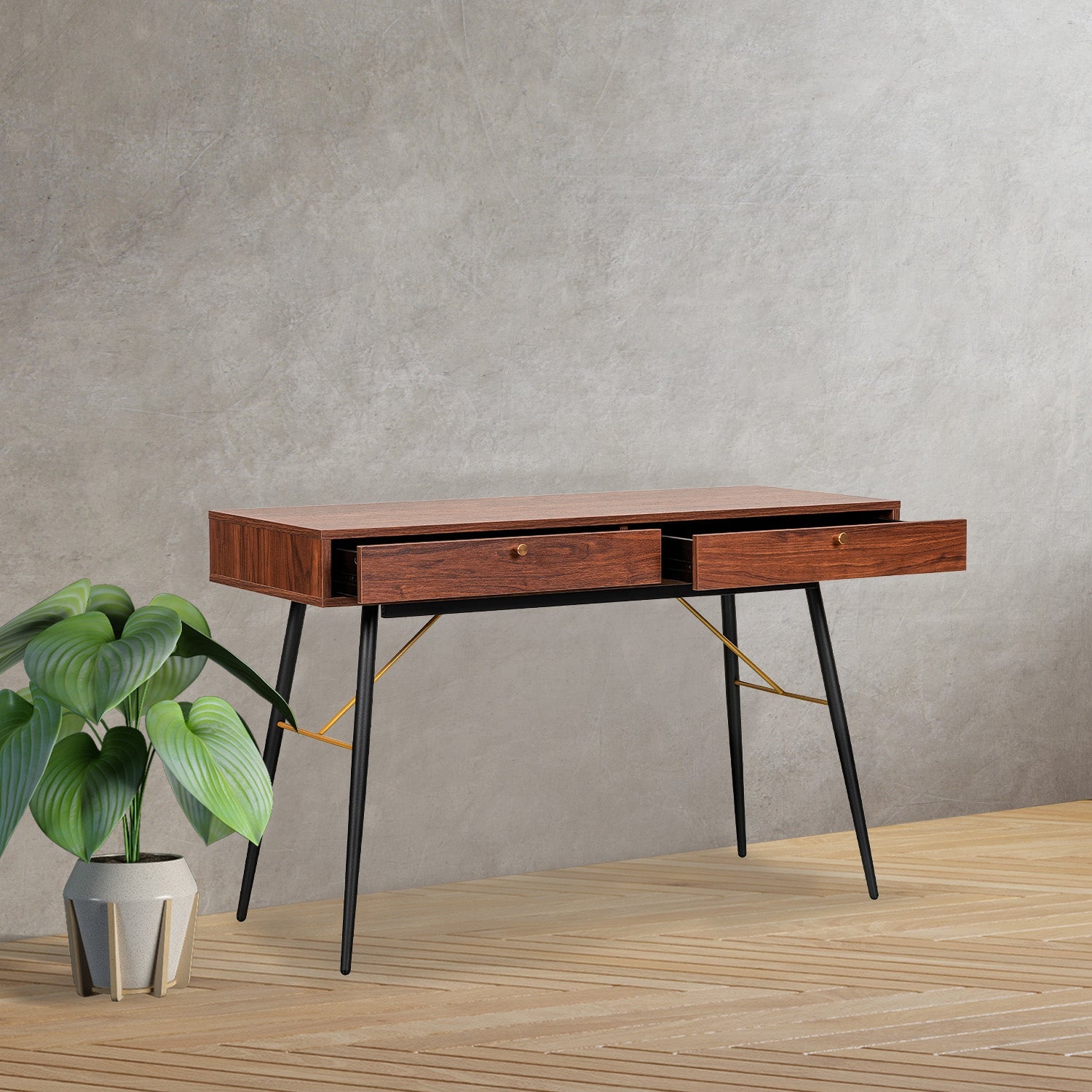 Escritorio Home Office Luxo 120X50 - Negro