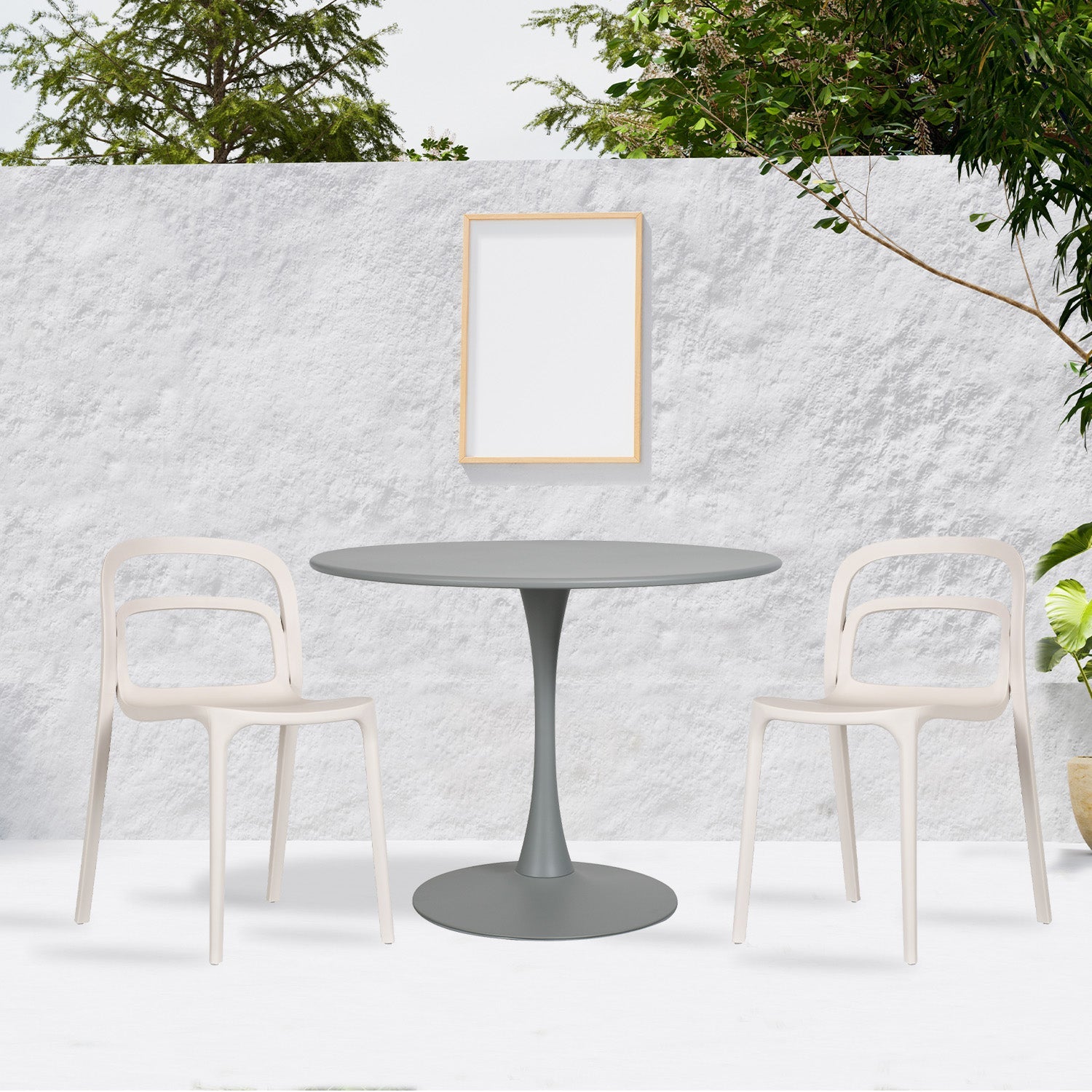 Mesa Exterior Vittoria 80 - Blanco