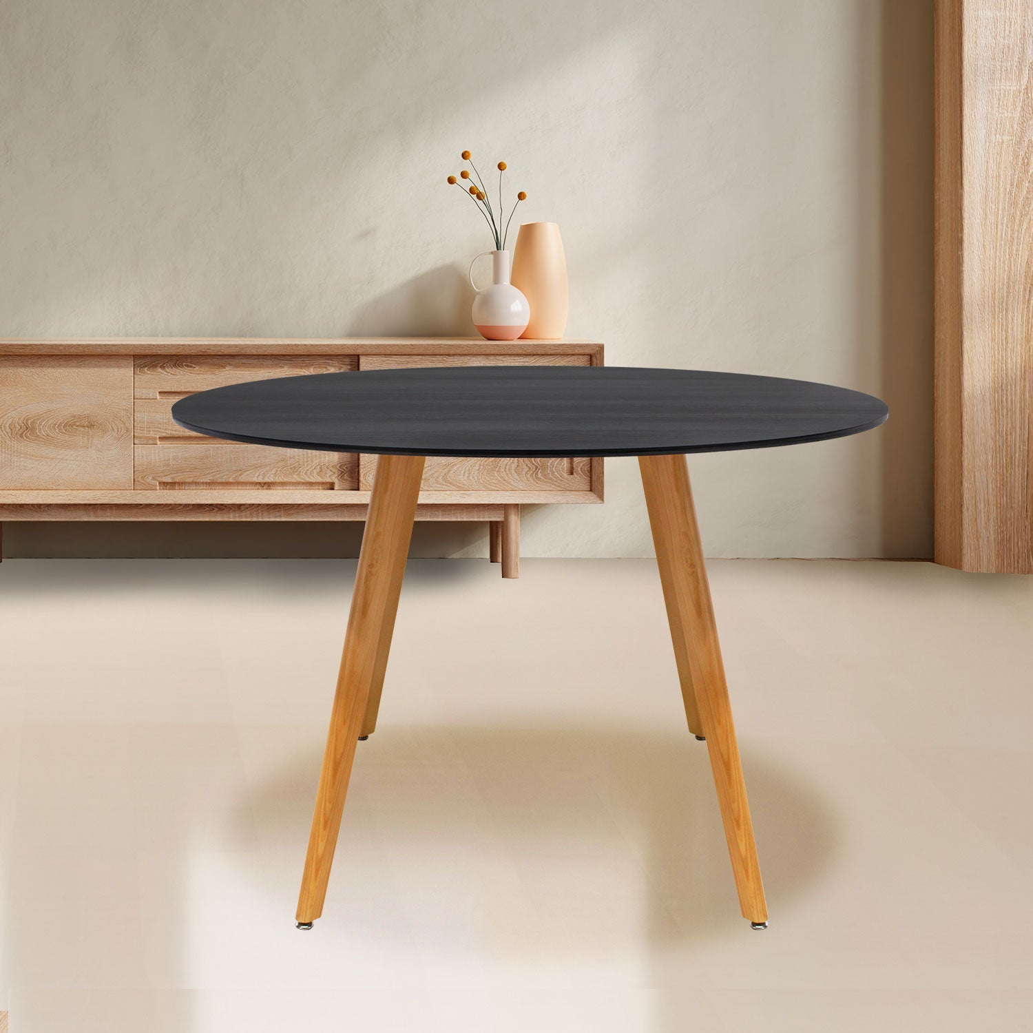Mesa Frankfurt Circular 100 - Nogal