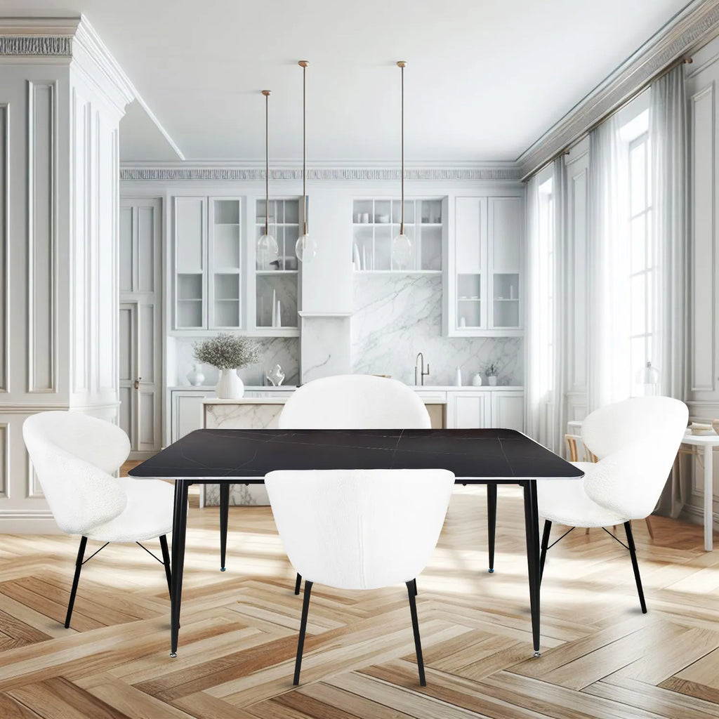 Mesa De Comedor 160 Sora 1326 - Negro