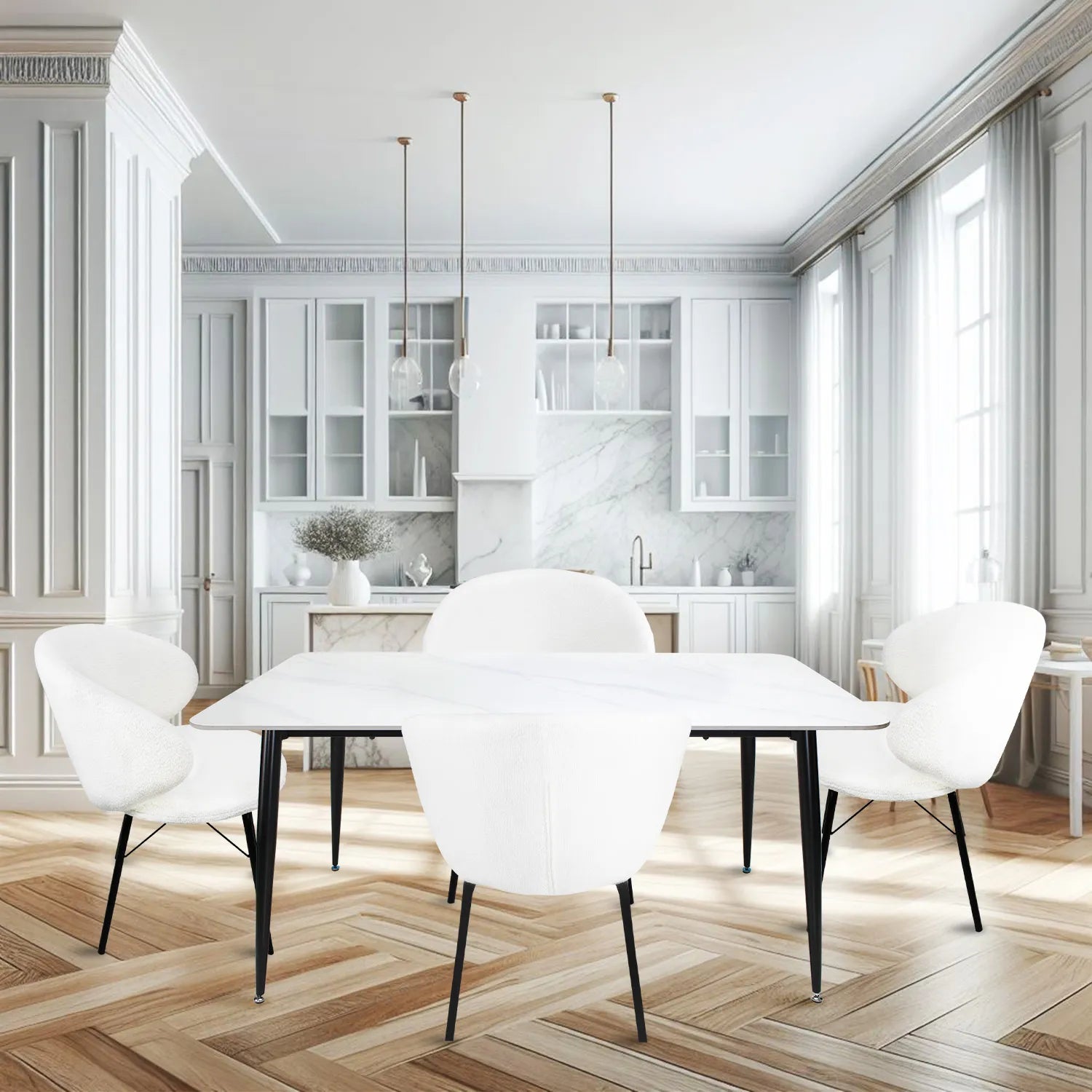 Mesa De Comedor 160 Sora 1326 - Negro