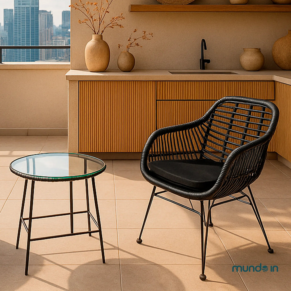 Silla De Exterior Tobago Negra