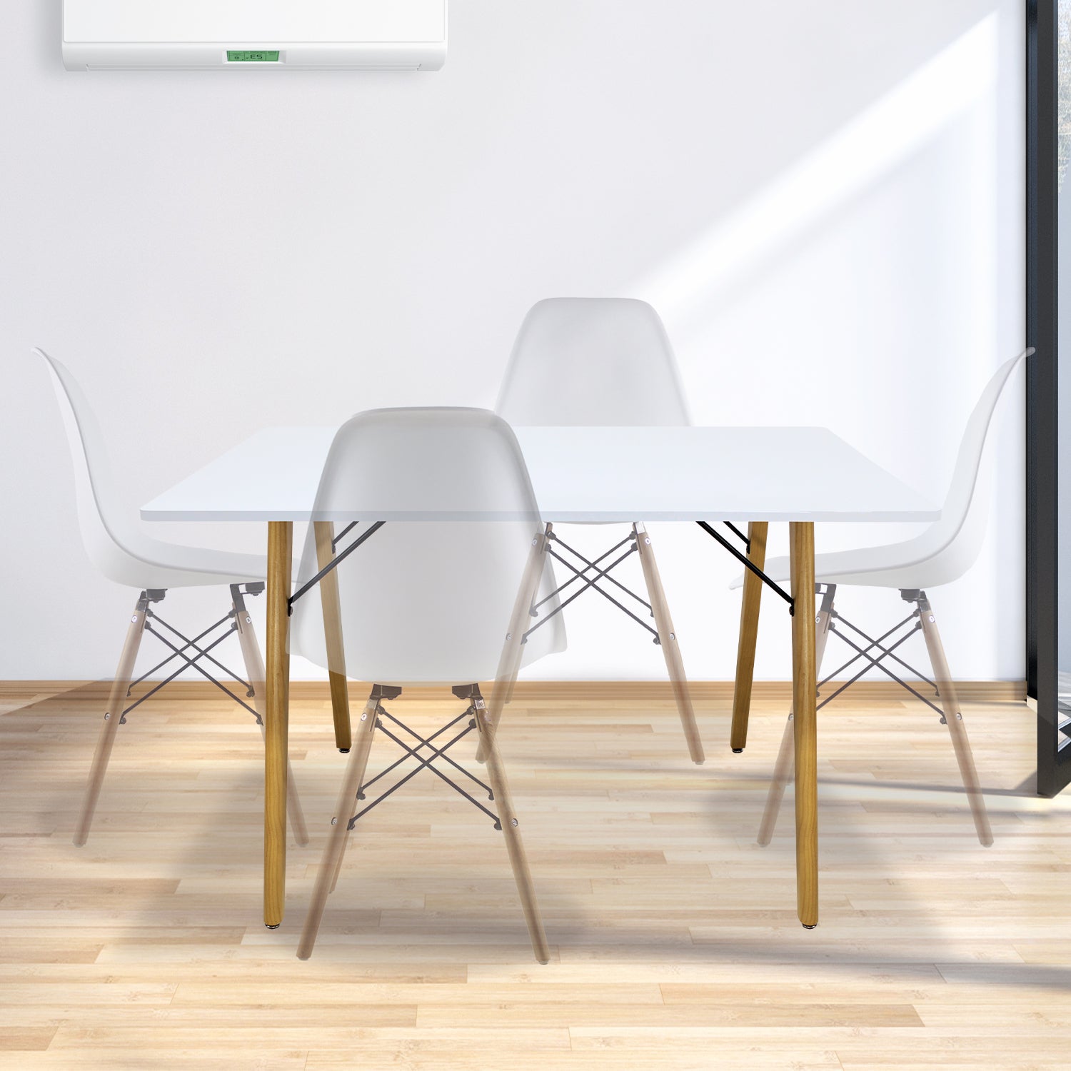 Mesa Frankfurt Rectangular 120X70 - Blanco
