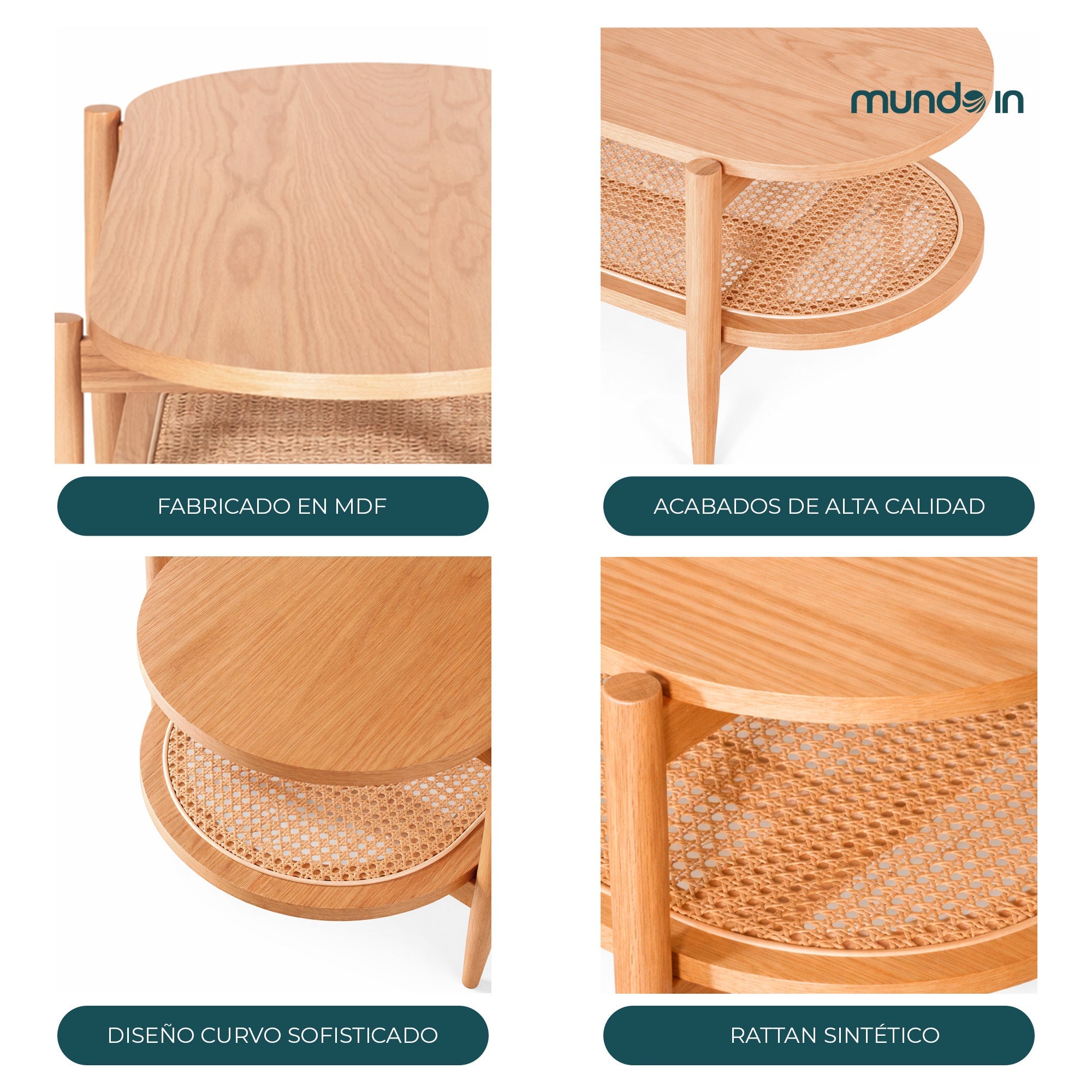 Mesa De Centro 120X50 Kangar 5021 - Roble
