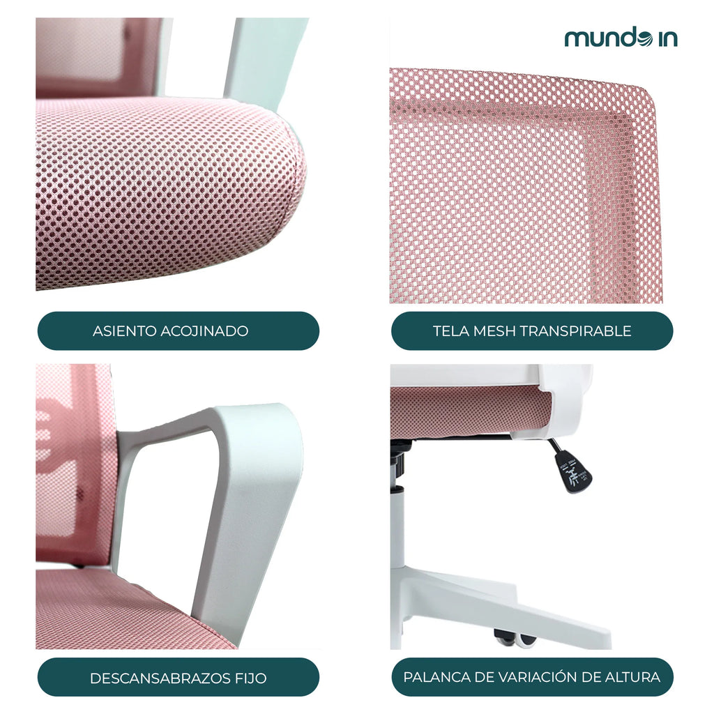 Silla Ejecutiva Vastra W - Rosa