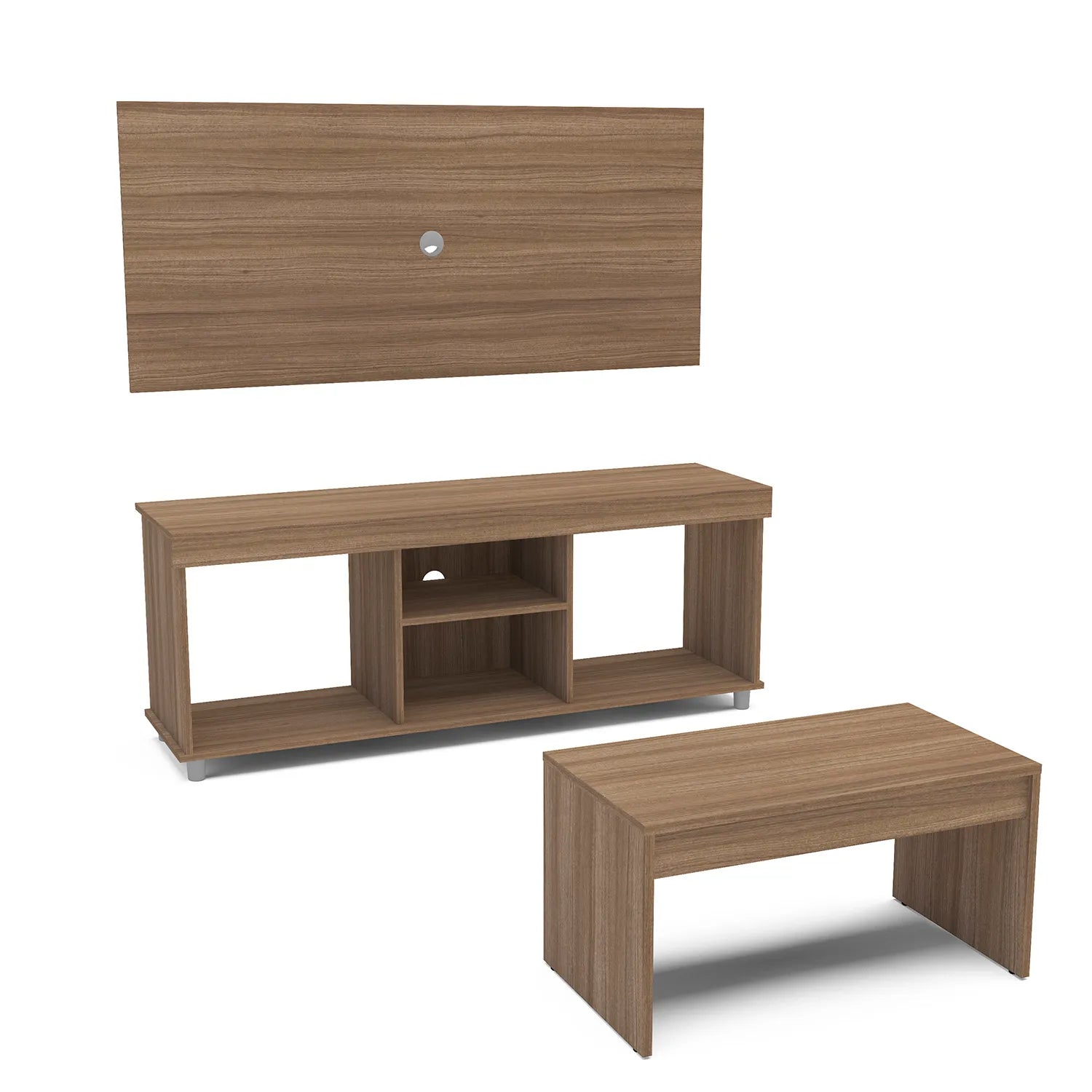 Mesa De Tv Y Mesa De Centro Turin - Roble